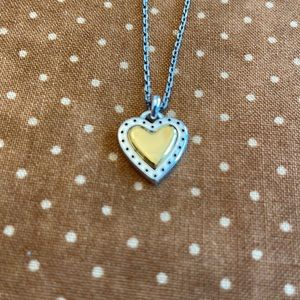 Brighton Rendevous and Romance Heart Necklace